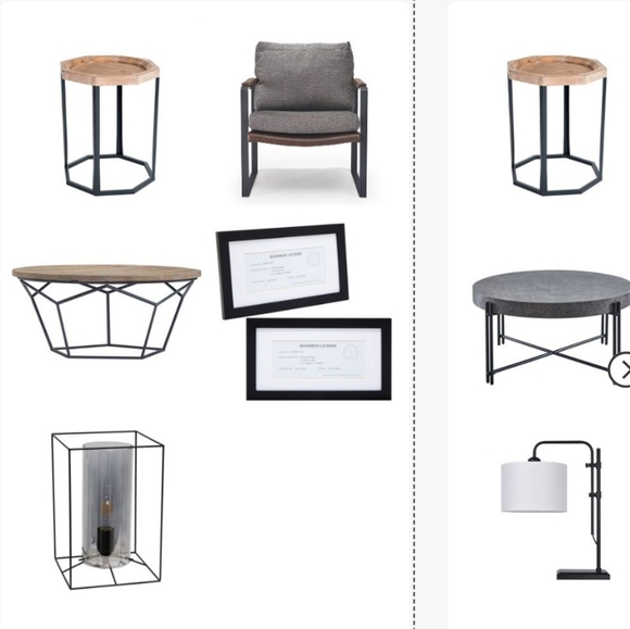 Grayson Wood and Metal Side Table Natural - Finch - Picture 9 of 13